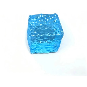 <b>Clear</b> <b>Jelly</b> Ice Block Squishy Toy Wavy Texture Cube Stress Relief Hand Squeeze Fidget Toy - Product Image 4