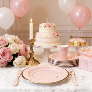 <span class=keywords><strong>Assiettes</strong></span> en papier plissées rondes <span class=keywords><strong>jetables</strong></span> Lanweier, luxueuses et élégantes, écologiques, pour mariages et événements en plein air (vente en gros) - Product Image 2