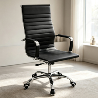 Chaise de bureau ergonomique pivotante à roulettes, cadre métallique, idéale pour le personnel scolaire et les espaces de travail – Meilleure vente