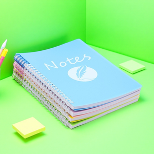 Bán buôn tùy chỉnh A5 bìa cứng xoắn ốc ràng buộc máy tính xách tay mẫu miễn phí PP Bìa Nhật ký số lượng lớn thăng hoa Tạp Chí với tùy chỉnh lót - Product Image 1