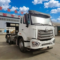 Transport de machines lourdes 351-450HP 21-30 tonnes Moteur WEICHAI Camion tracteur HOWO 6*4