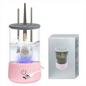 0728 Foundation, Limpiador de Brochas de Maquillaje Automático Portátil USB para Sombra de Ojos y Colorete - Product Image 4