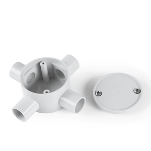 Solar Junction Box Pvc Junction Box As2053 Pastic PVC Enclosure Solar Electrical Junction Box Round Wiring With Terminal