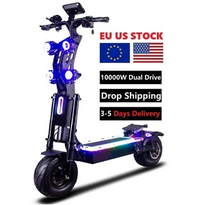 Scooter Eléctrico para Adultos de 14 Pulgadas y 10000W de Alta Velocidad X13, Batería de 40AH, Alcance de 120KM, Plegable con Asiento - Product Image 1