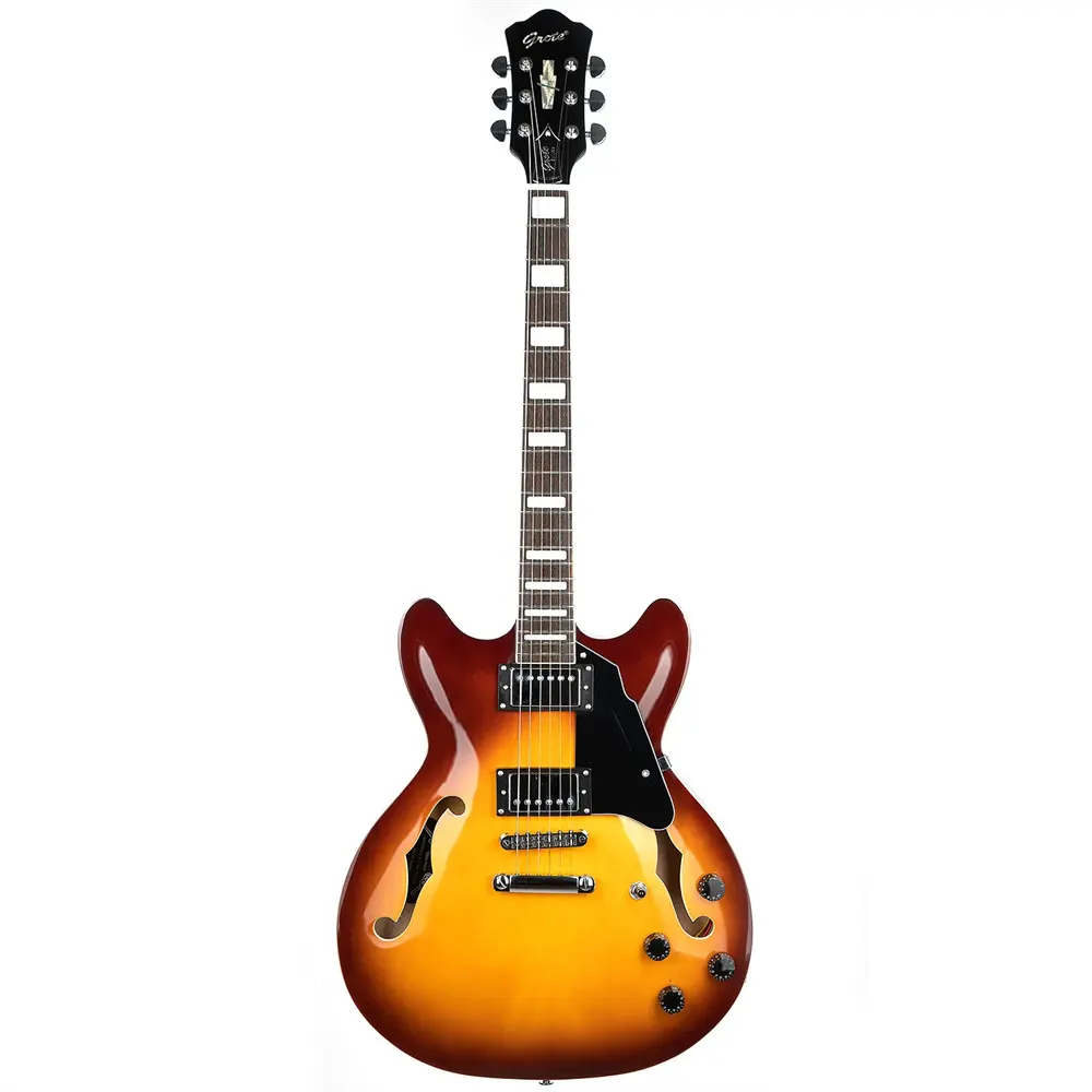 Gleroy mới tùy chỉnh bán rỗng cơ thể guitar điện GRWB-VS35 Acoustic Guitar điện electricjazz guitar