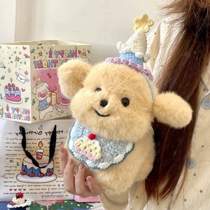 Babero para cachorro, gorro para mascota, regalo de cumpleaños, bufanda para perrito Golden Retriever, decoraciones lindas hechas a mano, crema estilo Instagram - Product Image 2