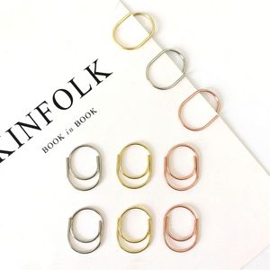 <span class=keywords><strong>Trombone</strong></span> 25mm Clips en fil métallique Pince d'index de fichier Trombones gras élargis Mini trombones colorés Signet pour le bureau à domicile - Product Image 2