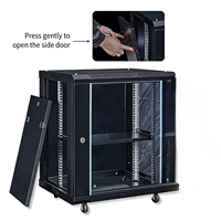 Armoire serveur double usage murale ou au sol de 19 pouces, profondeur 0,8 mètre, en acier laminé à froid SPCC, armoire réseau