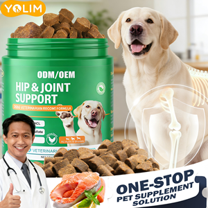 Complément alimentaire pour la santé des articulations des chiens, ingrédients naturels, enregistré par la FDA, avec glucosamine, pour toutes les tailles de chiens, suppléments à mâcher pour les articulations des chiens - Product Image 1