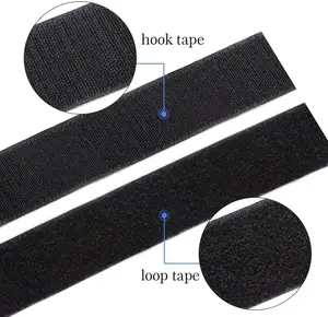 Easy Quick Use High Sticky Back Fastener Strap Back Hook Loop And Back Cable Velcroes Self Adhesive Hook And Loop Tape