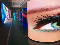 TOPLED Intérieur Nouveaux produits innovants Module P2 LED écran LED souple pour affichage LED cylindrique flexible