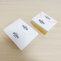 Boîtes d'emballage alimentaire en papier kraft jetables avec logo personnalisé pour la livraison de nourriture en restaurant