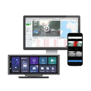 4CHs מקליט מצלמת רכב 4g עם ניווט GPS של adas אנדרואיד 8.1 תומך בסטרימינג חי של 4g בטלפון כרטיס 512g