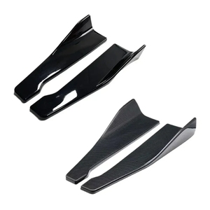 1 Par de Difusores de Parachoques Trasero para Coche TL de 48cm, Negros, Protector Antirrayas para Esquinas Laterales - Product Image 4