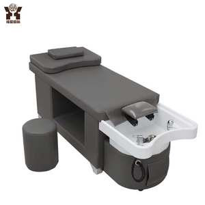 Hochwertige Moderne Weiße Salon-Haarwaschliege mit Weichem Design und Acryl-Leder-Material für den Export - Product Image 1