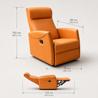 Canapé inclinable professionnel OEM/ODM sur mesure, fauteuil inclinable individuel, fauteuil inclinable