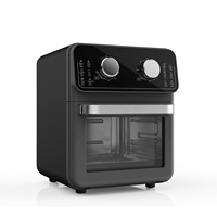 Friteuse à air électrique carrée moderne au design élégant 5L compacte sans huile, contrôle tactile multicolore, petite pour la maison