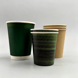 Gobelets en papier jetables haute rigidité, logo personnalisé imprimé, simple ou double paroi, pour café, thé, lait, jus - Product Image 6