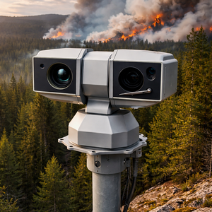 Cámara Térmica PTZ con IA para Detección de Humo y Fuego, Posicionamiento GPS, Seguimiento Automático, Protección contra Incendios Forestales de Largo Alcance - Product Image 5