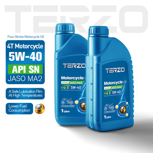 น้ำมันเครื่องมอเตอร์ไซค์ TERZO 4T 5W40 น้ำมันเครื่องสังเคราะห์แท้ API SN JASO MA2 สำหรับมอเตอร์ไซค์ขนาดไม่เกิน 750 ซีซี - Product Image 3