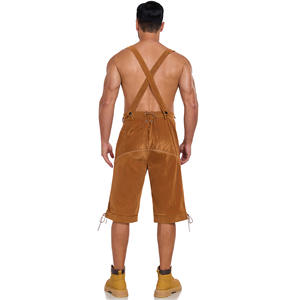 Combinaison <span class=keywords><strong>de</strong></span> costume <span class=keywords><strong>de</strong></span> bière traditionnelle bavaroise pour hommes, Lederhosen allemand <span class=keywords><strong>de</strong></span> Munich pour l'Oktoberfest, avec bretelles, pour les festivals et les événements nationaux, cosplay - Product Image 2
