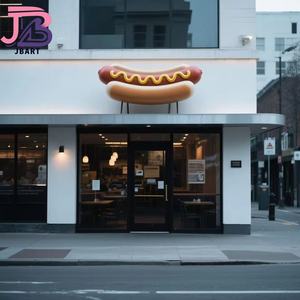 Escultura <span class=keywords><strong>de</strong></span> perrito caliente personalizada, hecha <span class=keywords><strong>de</strong></span> material <span class=keywords><strong>de</strong></span> resina <span class=keywords><strong>de</strong></span> fibra <span class=keywords><strong>de</strong></span> vidrio, letreros <span class=keywords><strong>de</strong></span> escaparate al aire libre y decoraciones <span class=keywords><strong>de</strong></span> stand <span class=keywords><strong>de</strong></span> ventas - Product Image 3