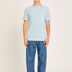 T-shirt en maille à manches courtes et col rond pour <span class=keywords><strong>homme</strong></span>, coupe ajustée classique - Mélange de coton doux, séchage rapide et respirant, vêtement décontracté - Product Image 1