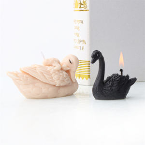Ustensiles de cuisine mignons en Silicone, bougie, moule de cygne, outil de décoration de cuisson, bricolage de gâteau, Mousse de chocolat, Dessert, Fondant en résine - Product Image 4