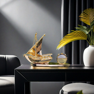 Bán buôn sang trọng shinning thuyền buồm Mô hình tàu cho trang trí nội thất - Product Image 1