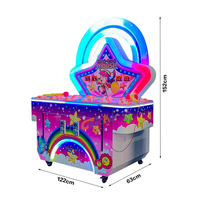 Machine d'arcade en métal à monnayeur pour enfants, jeu de tir à la grenouille à deux joueurs Xiaomixing, version anglaise, avec accepteur de billets