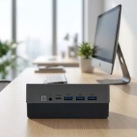 Mini PC Intel Haswell I3-4030U 2C4T con Ahorro de Energía, 2*DDR3 16GB RAM, NVMe PCIe 4.0 128 256 512GB SSD, 3*USB 3.0, 2*Puertos de Pantalla HD