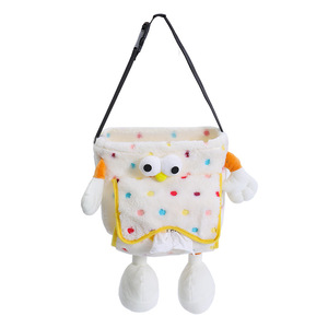Lindo organizador multifuncional para colgar en el asiento trasero del coche, con diseño de ojos <span class=keywords><strong>grandes</strong></span>, que incluye cubo de basura de tela, dispensador de pañuelos y compartimento para guardar paraguas. - Product Image 5