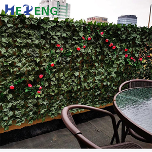 Panneau mural vert artificiel naturel Green Leaf avec feuillage varié, clôture de <span class=keywords><strong>jardin</strong></span> <span class=keywords><strong>artificielle</strong></span> pour l'intimité - Product Image 5