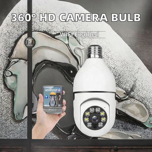 Caméra de sécurité domestique sans fil A6 Bulb New <span class=keywords><strong>360</strong></span> degrés HD 720p avec haut-parleur Wifi, caméra de sécurité extérieure dotée d'une imagerie CMOS - Product Image 2