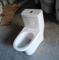 WC monobloc à poser au sol, à chasse d'eau siphonique allongée et double, en céramique, économiseur d'eau, pour hôtel et salle de bain domestique