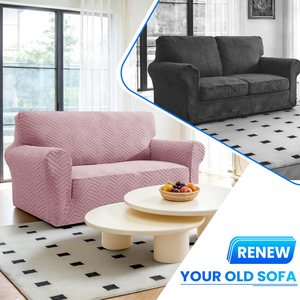 Jacquard OEM ODM <b>Sofa</b> Slipcover Elastic Stretch Thick <b>Material</b> Washable 2 Seat <b>Sofa</b> Cover Non-Slip for Furniture Protector - Product Image 2
