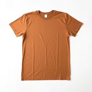 Mens Solid Color Short Sleeve Lightweight Double Jersey 100 Percent <b>Polyester</b> <b>T</b> <b>Shirt</b> Casual Comfortable Everyday Summer Wear - Product Image 1