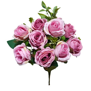 <span class=keywords><strong>Rose</strong></span> Artificiali in Seta, Mazzo Mini Profumato a 10 Fiori, Bouquet di Piccoli Fiori Bestseller per Casa, Matrimoni e Natale - Product Image 5