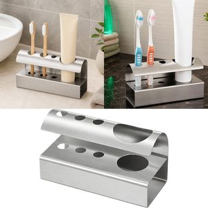Stainless Steel Bathroom Toothbrush <b>Holder</b>, <b>Toothpaste</b> <b>Holder</b> Stand, Silver - Product Image 4