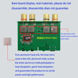 XY-KA50H HIFI fever 2.0 stereo BT digital power <b>amplifier</b> board 50WX2 <b>speaker</b> audio <b>amplifier</b> TPA3116D2 - Product Image 6
