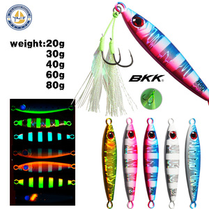 Señuelo de Pesca Jig Shore de 80g, Cebo Luminoso para Macarela, Señuelo para Pesca de Fondo - Product Image 4