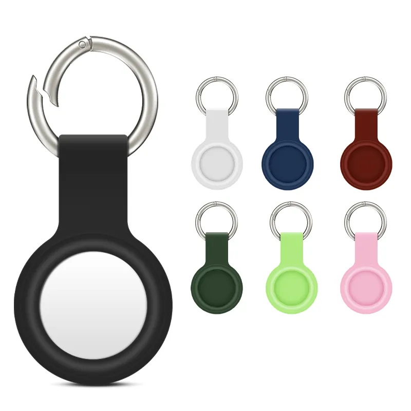 For Air Tags Accessories Protective Case for Apple Airtags Smart Silicone Keychain Hang Tags Keyring Case Airtags