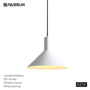 Led Pendant D300 Lamp Shade E27 <b>Socket</b> Black Pendant <b>Light</b> Fixture - Product Image 2