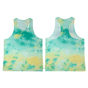 Camiseta Deportiva Personalizada con Estampado, de Secado Rápido, Espalda Deportiva, para Hombre, Camiseta sin Mangas para Correr, Sublimada - Product Image 1