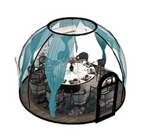 360 degrés visuel de luxe hôtel bar club utilisant PC Star Glamping Igloo géodesic dômes maison dôme tente