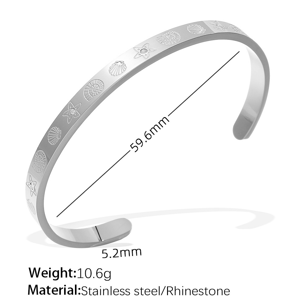 SZ218WES White Diamond Silver Bracelet