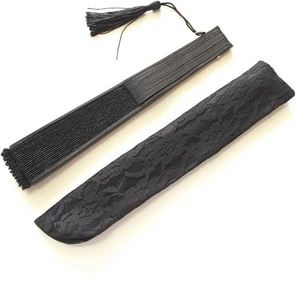 Abanico de Mano Eléctrico de 21 cm para Mujer, Abanico de Mano de Seda de Bambú como Regalo de Recuerdo - Product Image 2