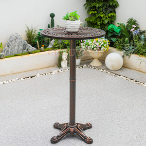 Tables de <span class=keywords><strong>bar</strong></span> décontractées en métal au design moderne et durables en aluminium pour salle à manger, maison, parc, patio, jardin, tabourets de comptoir de <span class=keywords><strong>bar</strong></span> d'hôtel - Product Image 1
