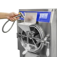 Máquina Comercial para Hacer Helado Italiano, de Alta Calidad, Patentada, con 5 Programas, Horizontal, para Restaurantes