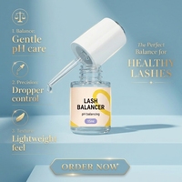 Solution Équilibrante pH Végane 15ML pour Rehaussement de Cils et Lamination des Sourcils – Neutralisant – Emballage Exclusif Marquable pour Salons